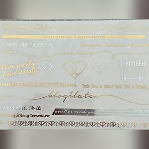 Gold and Silver Temporary Tattoos Blogilates